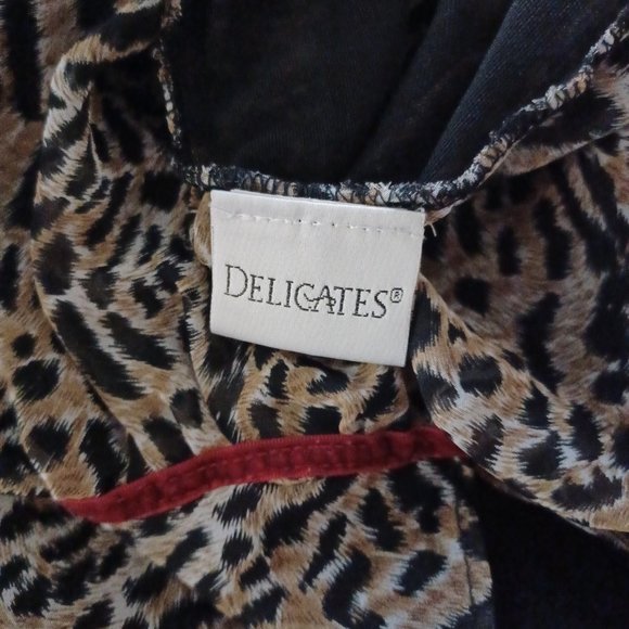 DELICATES Cheetah Print Babydoll Slip_Size Medium - Picture 6 of 7